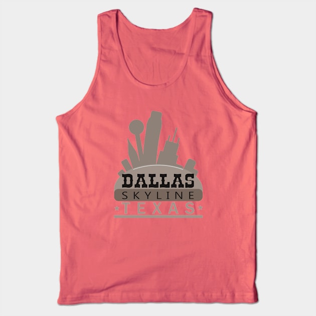 DALLAS SKYLINE (light) Tank Top by ArteriaMix